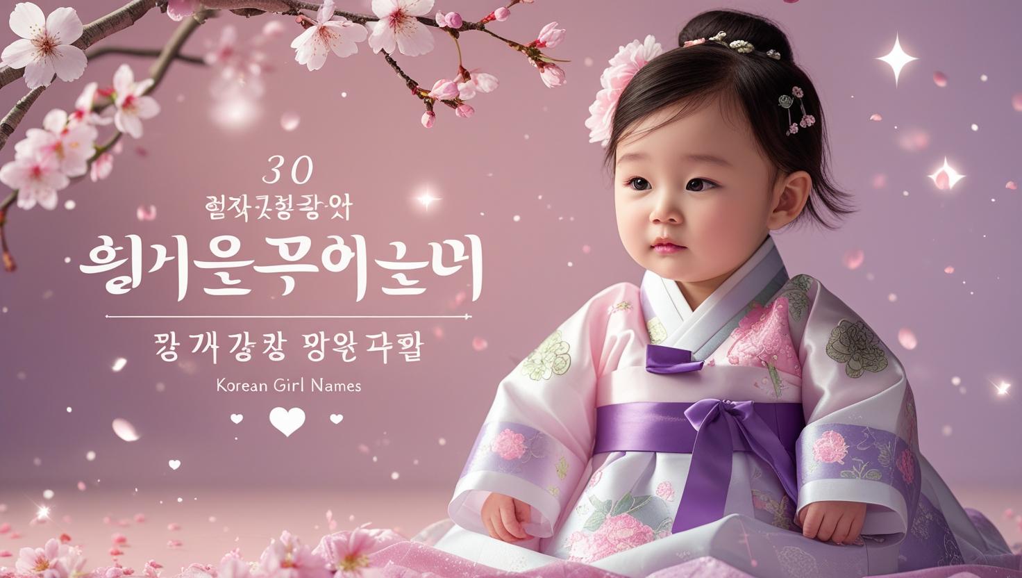 아기 여자 이름 추천: 아름답고 순수한 한국어 여자 아기 이름 30선