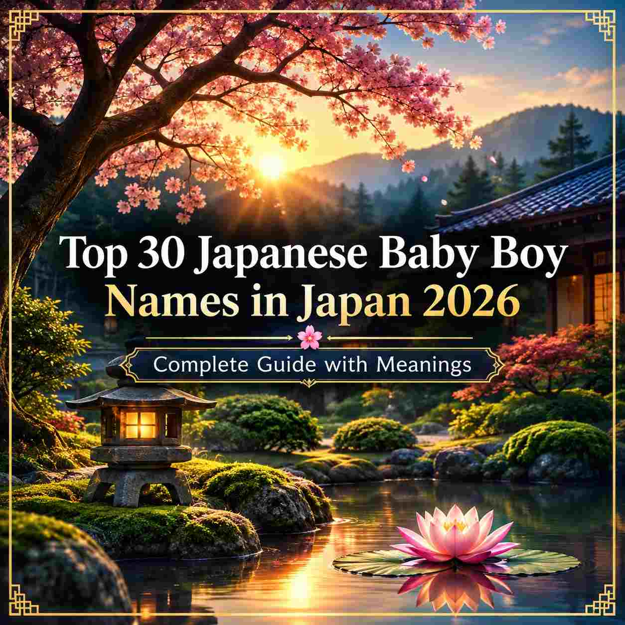 2026年日本で人気の男の子の名前トップ30：完全意味ガイド