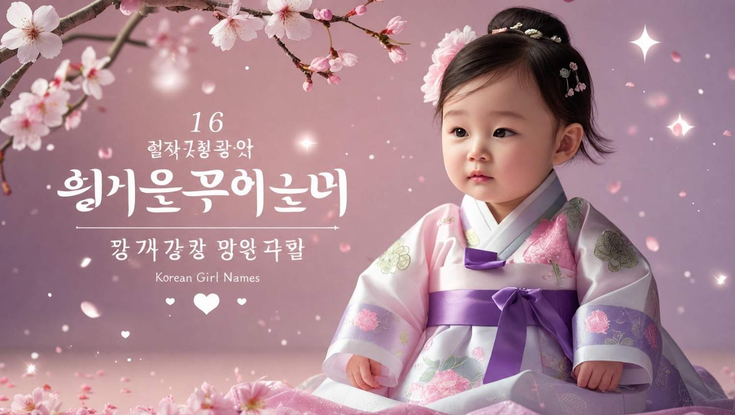 부르기 좋고 뜻이 아름다운 여자 아기 이름 16선