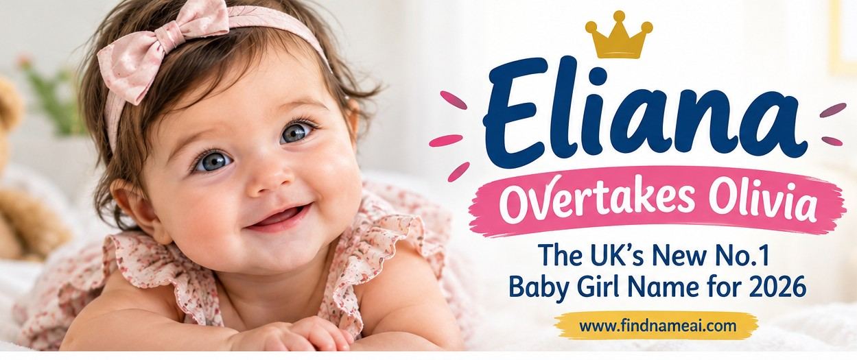 Eliana Overtakes Olivia: UK's New No.1 Baby Girl Name 2026