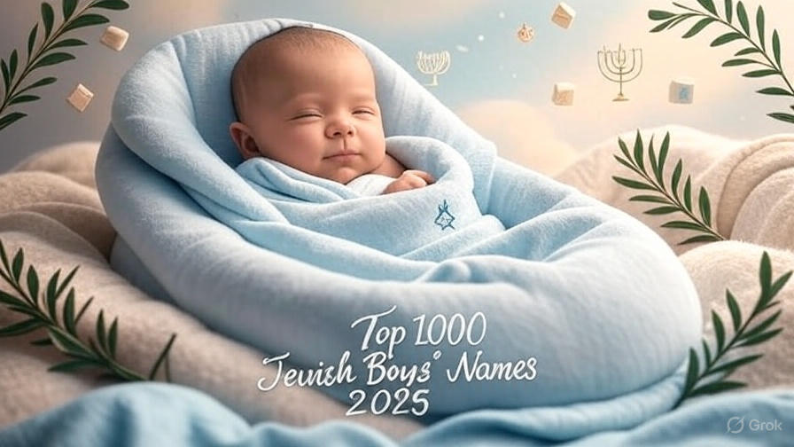 Discover Top 100 Jewish Biblica modern, traditional Boys’ Names and Their Meanings for 2025