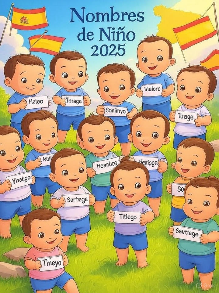 Los 100 mejores nombres de niño en español para 2025: Nombres modernos y sus significados